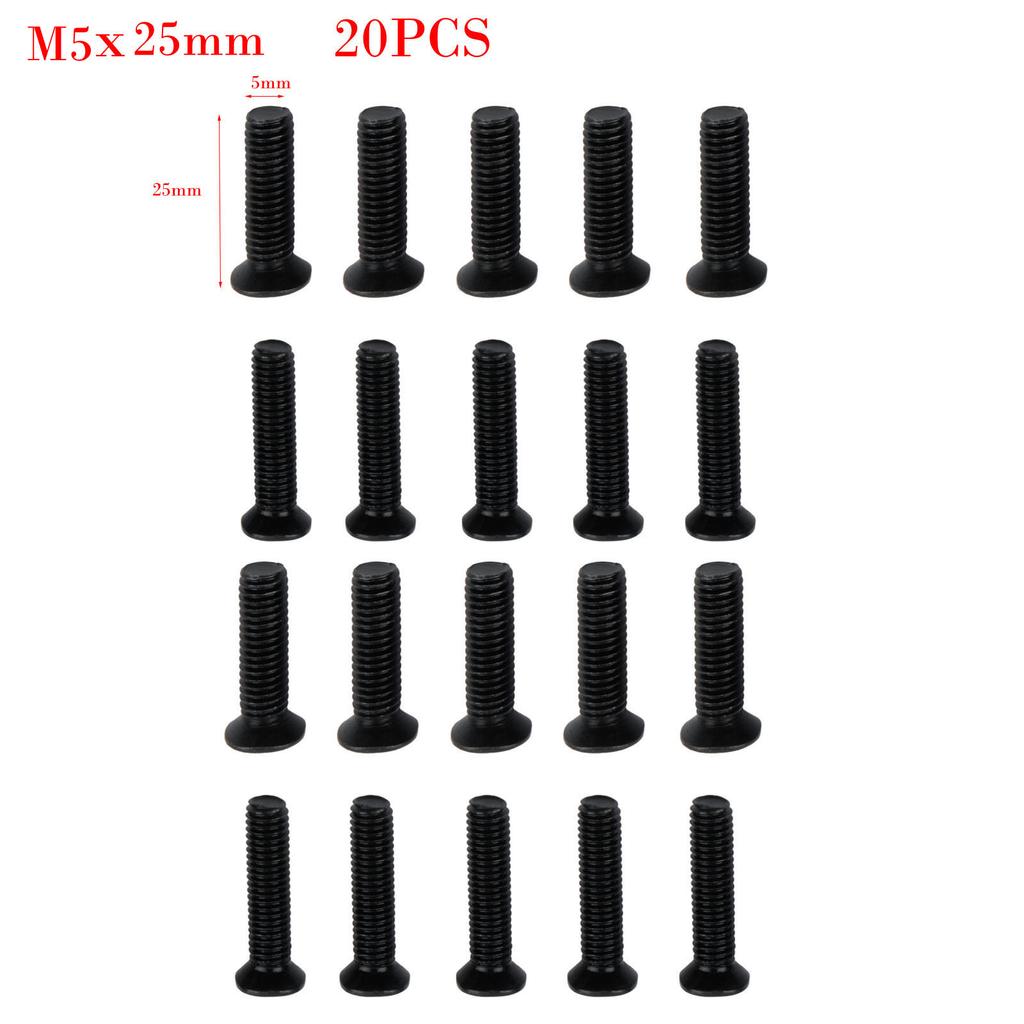 20Pcs Left Hand Thread Fixing Screws for UNF Drill Chuck Adapter Alloy Steel Fasteners for Home and Industrial Use