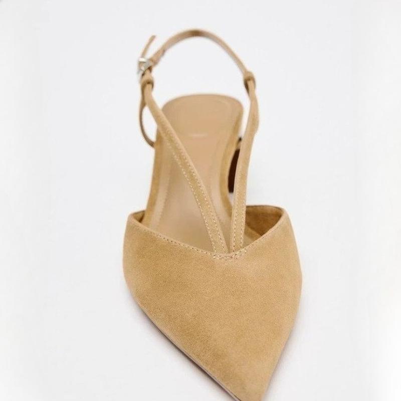 Modne buty damskie na niskim obcasie z zamszu, wysokiej klasy, 2025 nowe wiosenne i jesienne, o francuskim temperamencie, delikatne buty Mary Jane