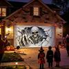 Copertura per Porta del Garage di Halloween, 7×16 Piedi Teschio Decorazioni di Halloween per Esterni