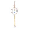 Pegador de Sol de Cristais Coloridos, Pegador de Sol Pendurado com Corrente, Ornamento de Sino de Vento com Bolas de Cristal para Janela Casa Jardim Dia de Natal Festa Casamento