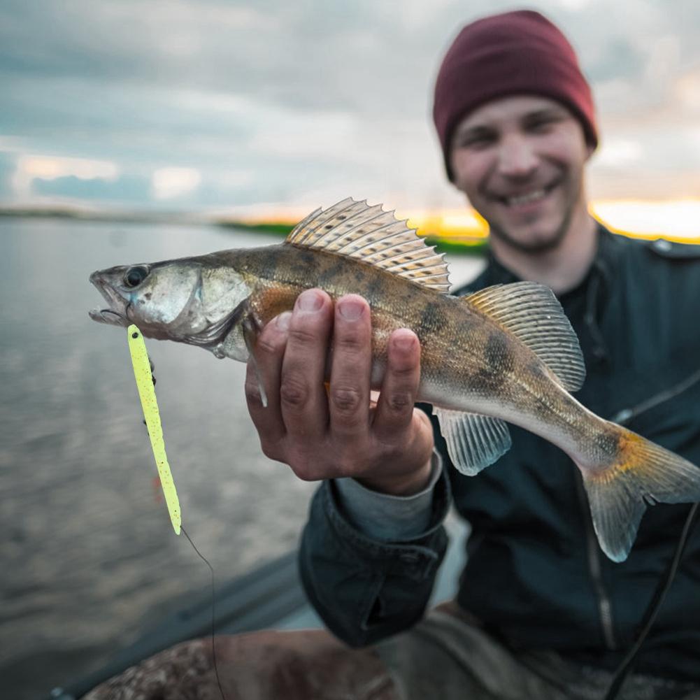 10 pcs Silicone Artificial Worm Earthworm Soft Fishing Lures Bait Fish Tackle Accessories Kit