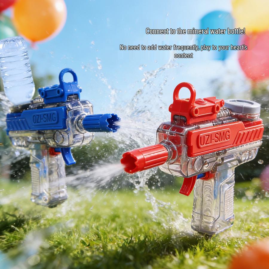 UZI Mini Tech Mechanical Water Squirt Gun Toy for Kids