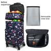 Telescopic Trolley Bag Supermarket Shopping Bag Folding Portable Lightweight Universal Wheel Travel Bag
