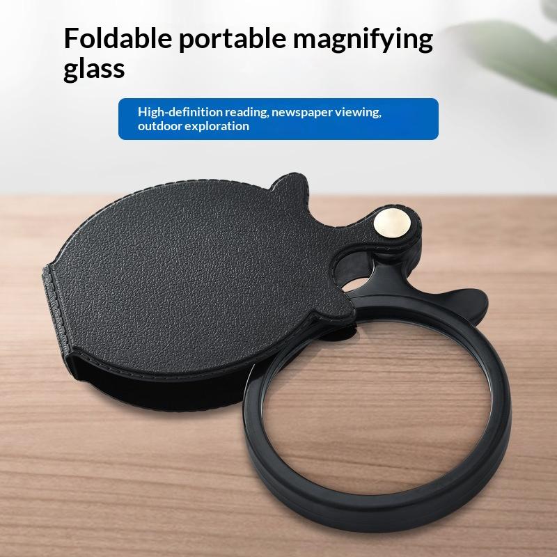 11X Folding Pocket Magnifying Glass Portable Mini Magnifier for Reading Inspection High Clarity Lens for Adults Seniors