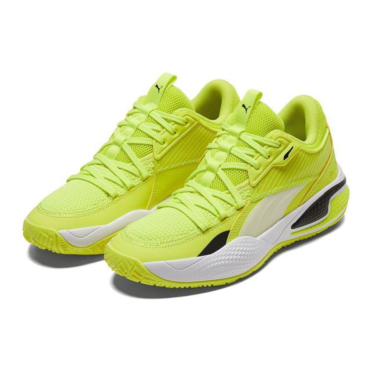 Кроссовки Puma Court Rider I Yellow Glow Мужские Белые 195634-06 40.5 — фото 3