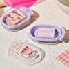 Cartoon Tragbare Seifenschalen Doppellagige Plastik-Seifenbox Haushalts-Badezimmer Ablage Seifenschale Badezimmer-Seifenbox Mit Deckel