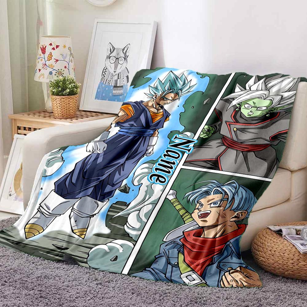 Custom 1pc Dragon Ball Z Adventure Blanket, Soft And Comfortable Blanket, Casual Warm, Camping Travel Blanket, Birthday Gift Q91236