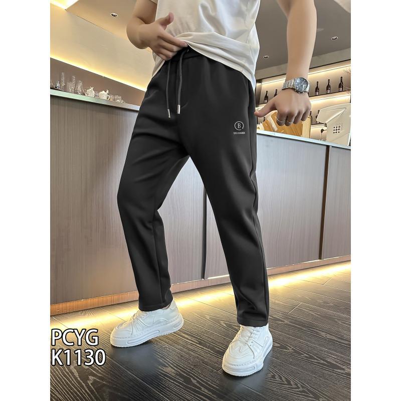 Winter Men's Plus Size Thickened Thermal Sweatpants Wear Loose Fat Straight Casual Pants