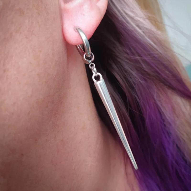 Fashion Cone Pendant Earrings Eye Catching Cone Dangle Earrings Attractive Era Rings Charm for the Trendsetter