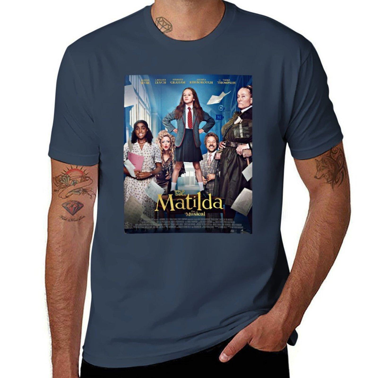 Matilda The Musical Movie Roald Dahls Matilda The Musical Movie 2022 Tshirt Plus Size Short Sleeve Tshirt S