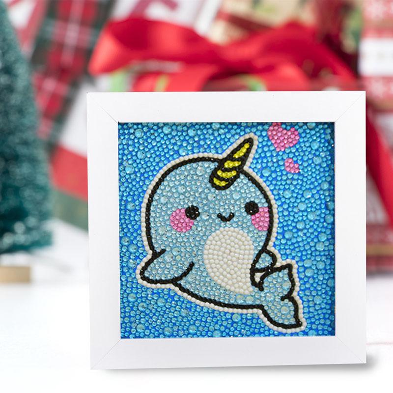 Kids Full Drill 5D Diamond Painting Kit, Cartoon Animal Handmade Diy Diamond Paste Decor Art