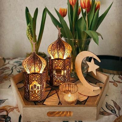 Ramadan Lamp LED Lights Decoration Muslim Party Lighting DIY Eid Mubarak Ramadan Lamp Room Decoration(no Battery)