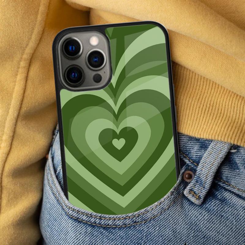 green aesthetic Soft Phone Case for iPhone 17 Air 16e Pro max 15 Pro 13 14 Plus 11 12 MagSafe Magnetic Coque