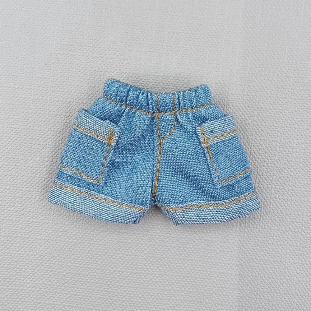 Handmade Jeans Shorts Outfits for 1/11 OB11 Doll/For 1/12 BJD Dolls Doll Accessories
