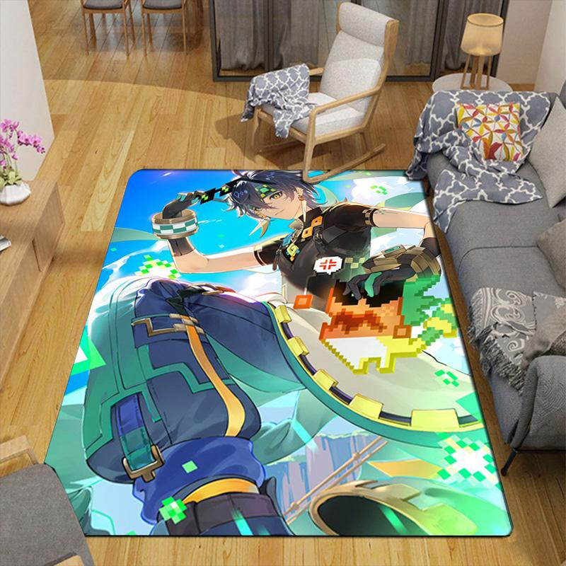 Genshin Impact Kinich Rug Floor Mat for Living Room or Bedroom Soft and Comfortable Carpet a Gift for Birthday and Holiday.NFF0928623