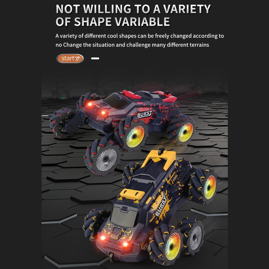 Samochód zdalnie sterowany, 2,4 GHz elektryczny samochód wyścigowy z oświetleniem sprayowym, muzyką, dwustronny