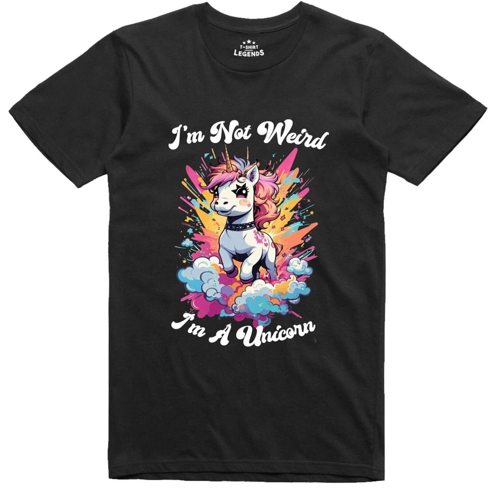 Im Not Weird Im A Unicorn New Unisexs Unisex Fit Funny Cotton T Shirt S