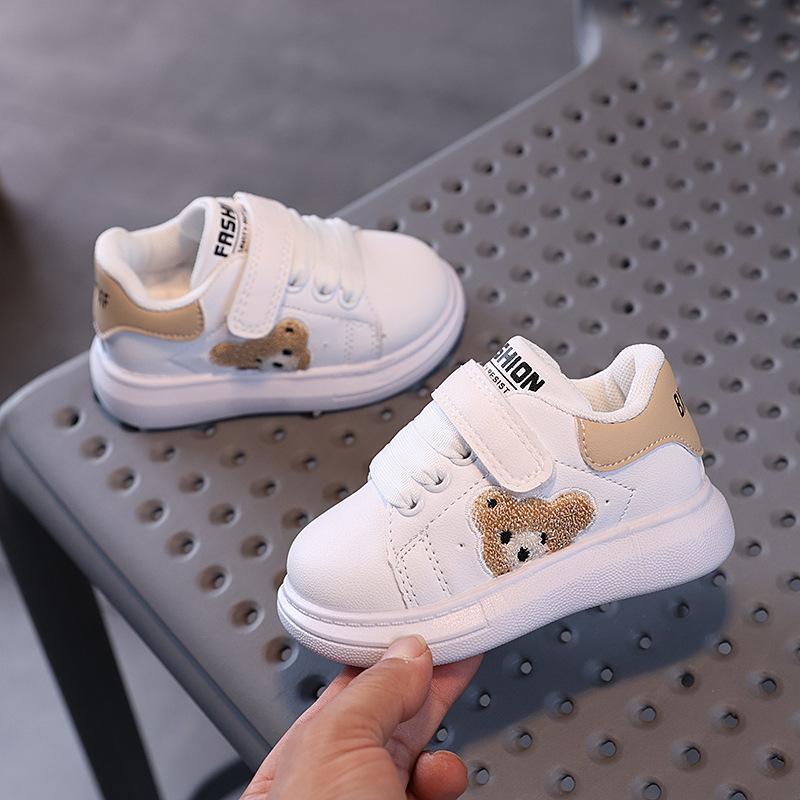Baby Little Bear Sneakers Toddler Fashion Sports Shoes for Boys Girls Flats Walking Shoes Soft Sole Kids Sneakers