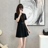 Šaty Dámské Francouzský Design Malé POLO Tričko Černé Šaty