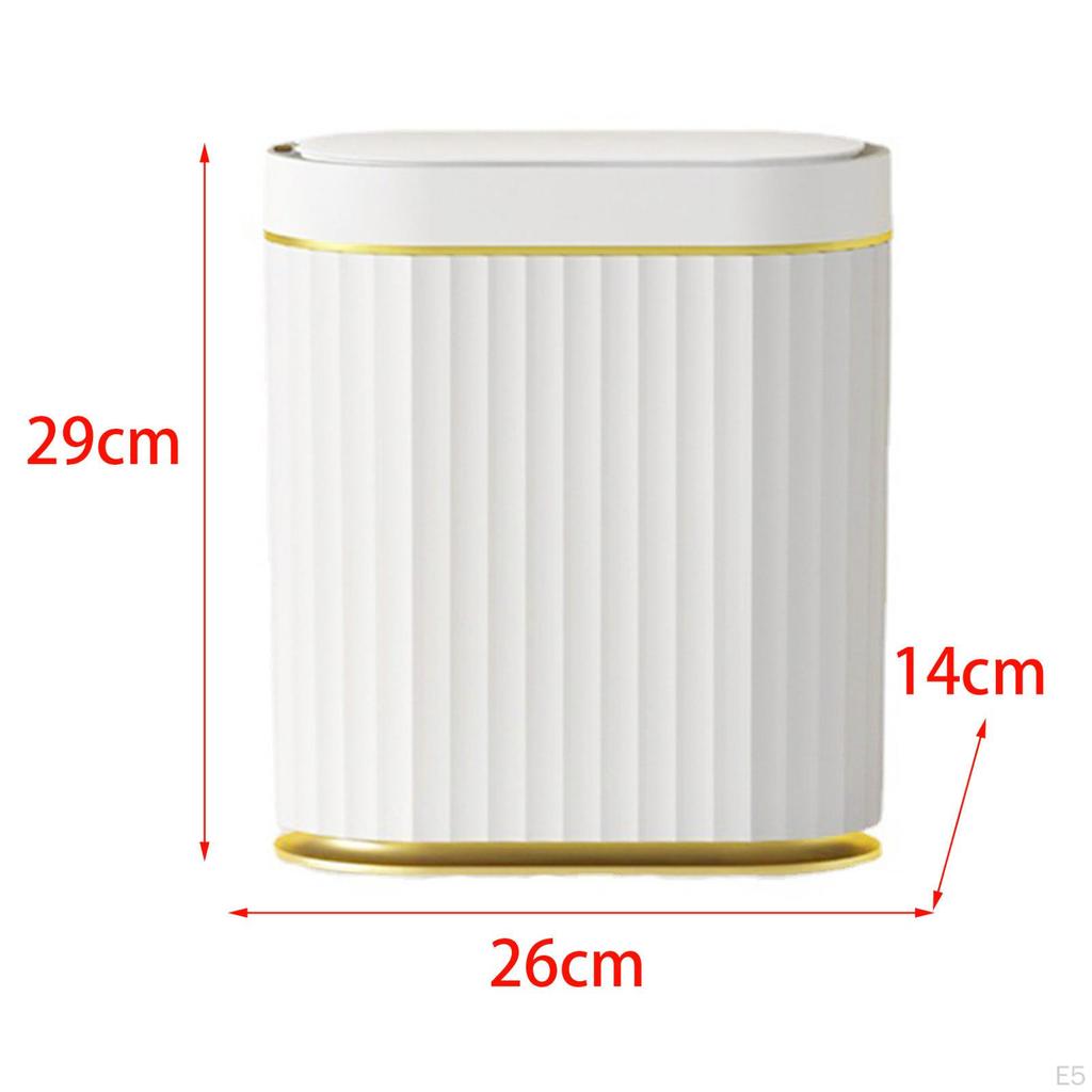 Automatic Garbage Can, Electric Bin, USB Rechargeable Narrow Storage Bucket, Waterproof