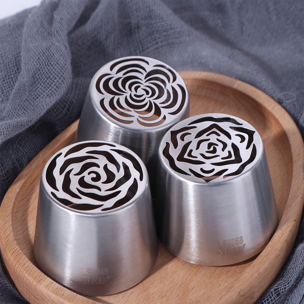 Edelstahl Blume Quetschauslass Große Größe Sahnetüllen Küchen Backwerkzeug