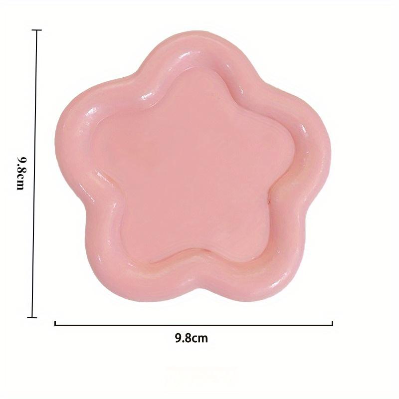 1Pcs Lovely Shaped Jewelry Dish Storage Tray DIY Trinket Plate Irregular Tray Creative Home Resin Decoration Props