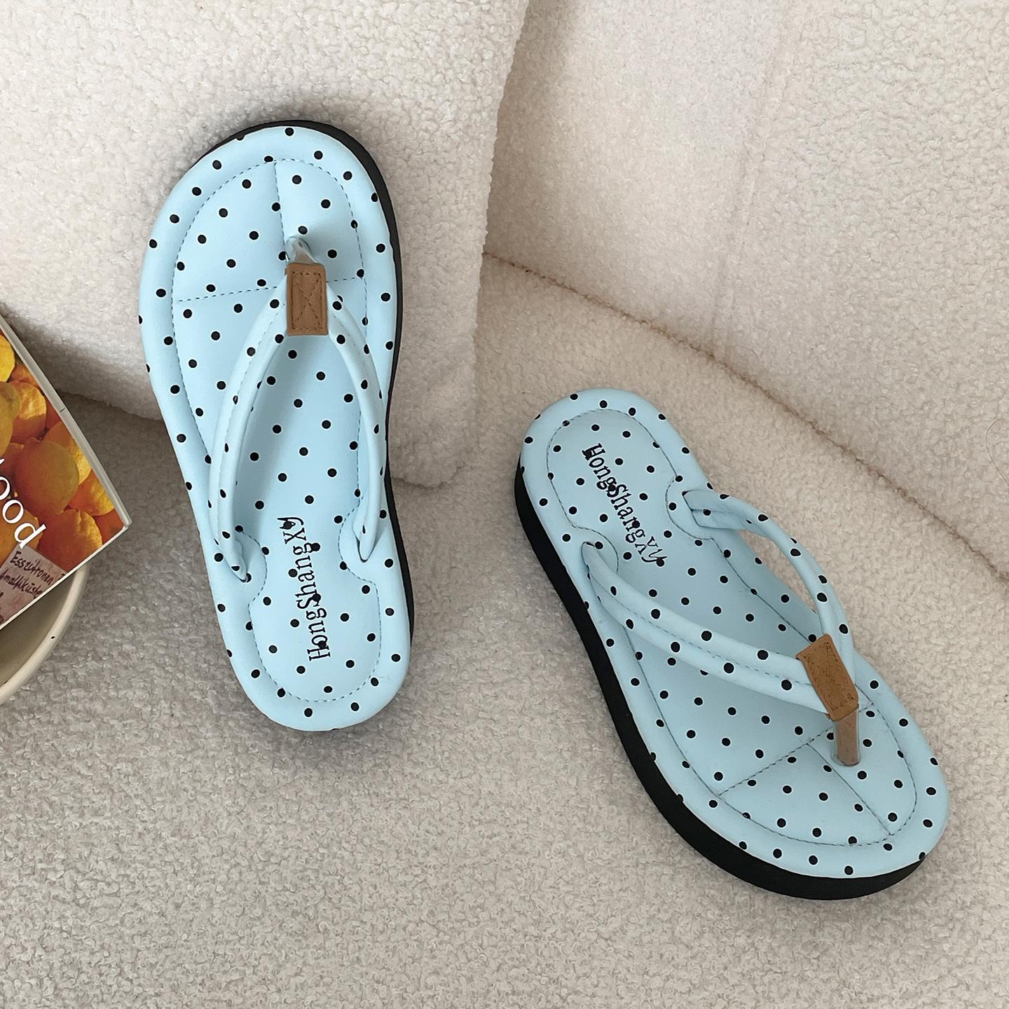 

Popular Internet celebrity high-end thick-soled flip-flops women s summer wear 2025 new skirt French cool slippers 40 синий