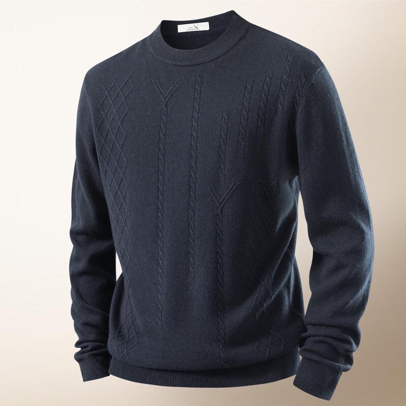 Kangaroo Men's Thickened Wool Crewneck Sweater