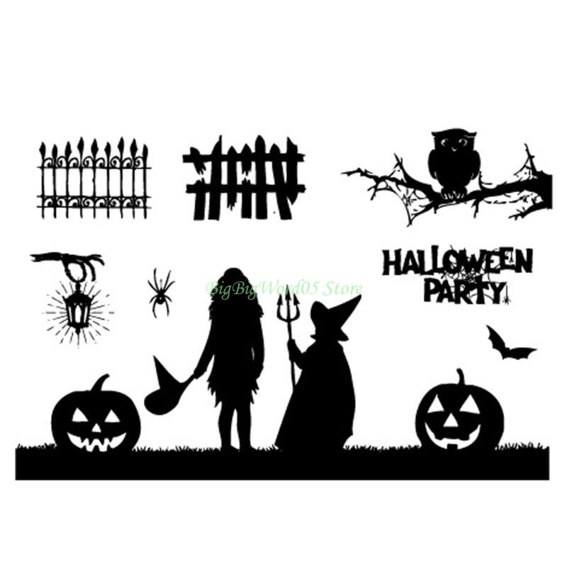 24TE Silicone Seal Stamp Halloween Series Clear Stamps DIY Scrapbooking Card Making