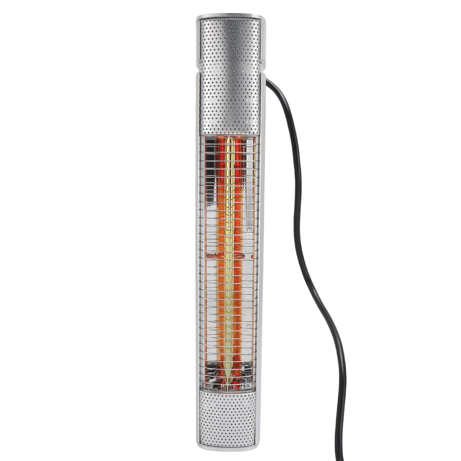 

1500W Infrared Heater Indoor Outdoor Wall Patio Heater IP65 Waterproof 30 Square Meters Coverage 3S Fast Heating US білий