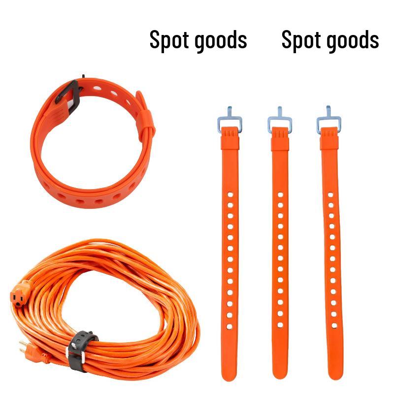 Customizable Silicone Cable Ties & Portable Adjustable Straps