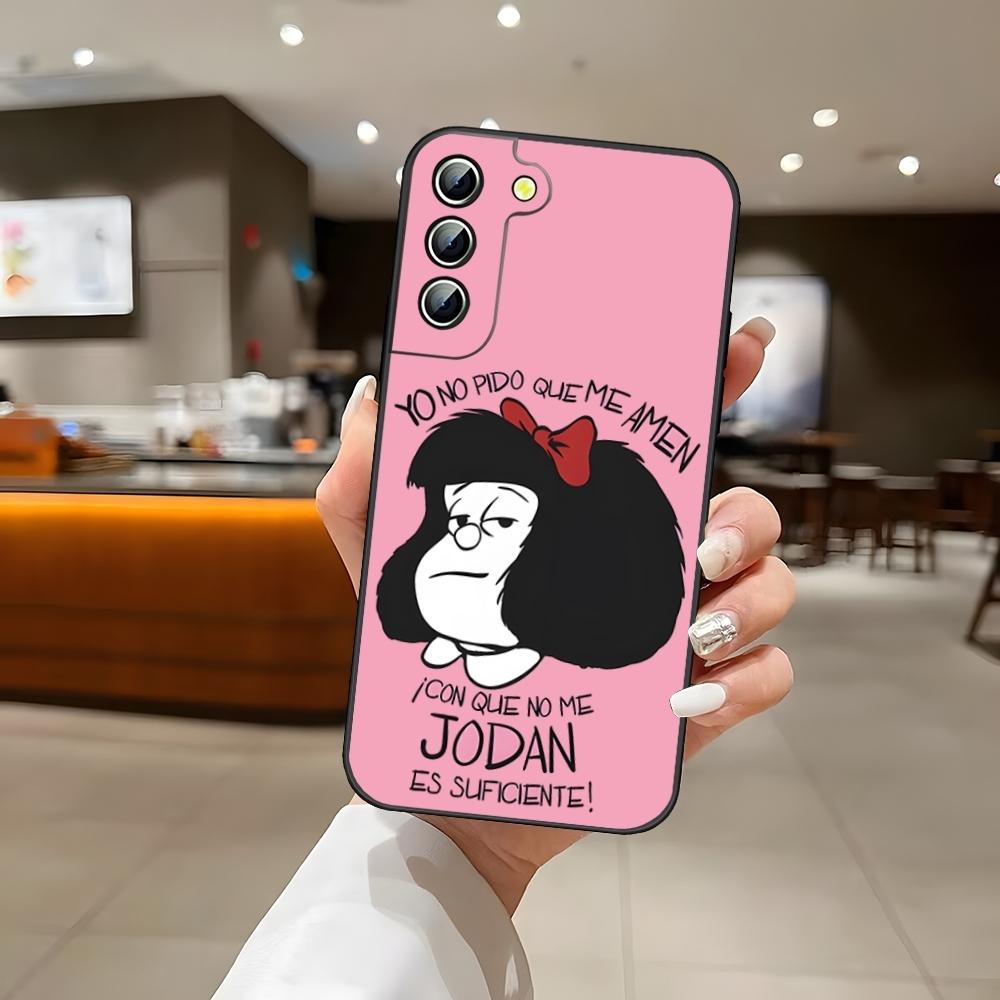 Comics Mafaldas Phone Case Back Cover for Samsung S24 Ultra S22 S23 S20 Fe S21 Plus Galaxy A54 A34 A24 A53 M54 Note 20