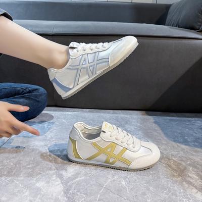 Women's Shoes 2025 New Summer Flat-bottomed German Training Shoes Student Versatile Sports and Leisure Shoes Soft-soled Forrest Gump White Board Shoes