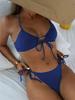1011 Europäische und amerikanische Badebekleidung Damen sexy rückenfrei Damen Thermalbad dreieckiger geteilter Bikini Badeanzug Damen
