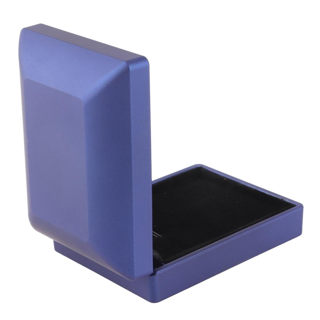 Wedding Ring Box Container Jewelry Pendant Holder Storage Case LED Light (Blue for Pendant)