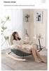 Single Rocking Chair - Comfortable White Sofa for Balcony, Living Room, or Bedroom Leisure.