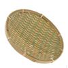 Bamboo Braided Fruit Plate Hand-Woven Food Storage Tray Handmade Bread Basket High Tensile Force No
