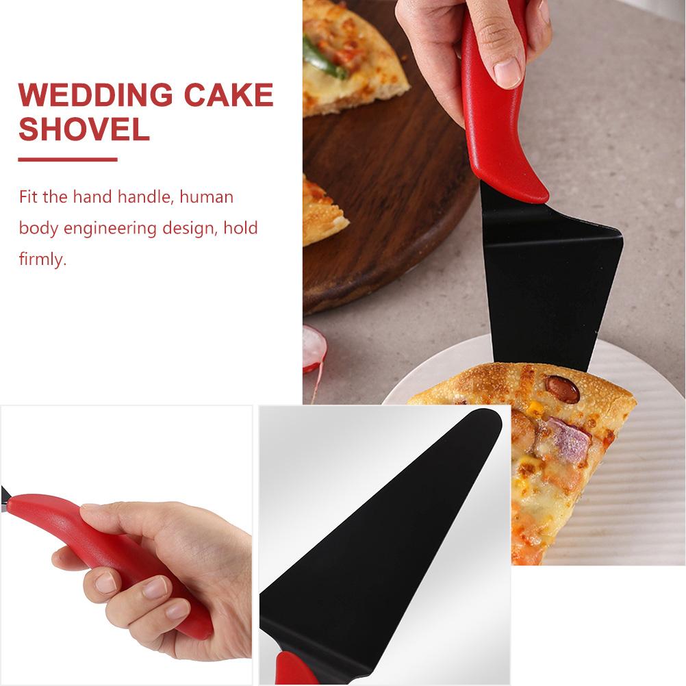 Stainless Steel Pizza Spatula Cake Server Convenient Party Reusable Handheld Household Stand
