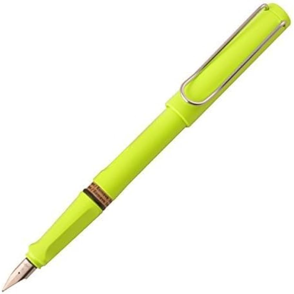 LAMY Ramy Fountain Pen Tip M (Medium) Safari Neon Lime L43-M Dual Use Converter Sold Separately S...
