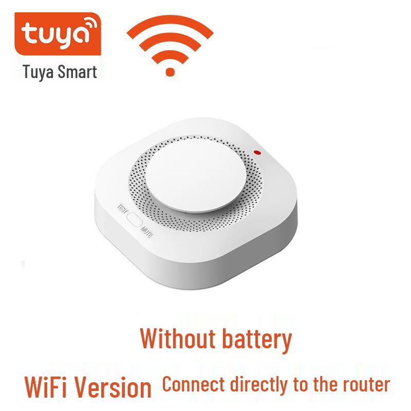 Graffiti Smart Wireless Smoke Detector with WiFi/Zigbee Remote Alert Capability
