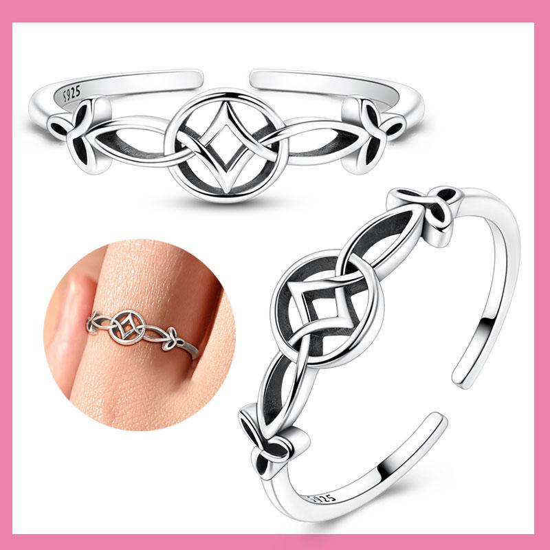 Copper Original Celtic Knot Opening Ring Women'S Anniversary Gift Engagement Rings For Women Mens Jewelry