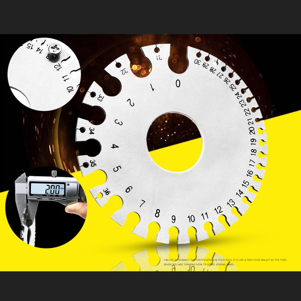Stainless Steel Metal American Wire Gauge Round Cable Gage Standard Thickness