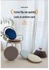 Japanese Zen Linen Round Tatami Floor Cushion for Meditation and Bay Window.