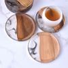 Fashion Wood Coaster Heat Resistant Utensils Protection Serving Tray Non-Slip Table Decorative Cup Pad Kitchen Use