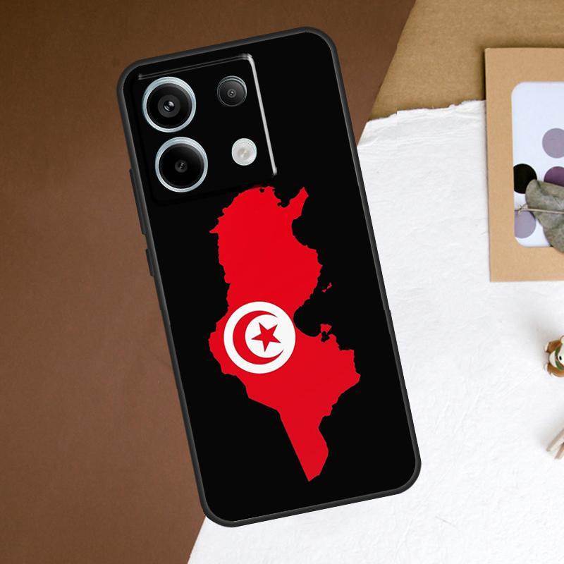 Tunisia Flag Map Case For Redmi Note 13 Pro Plus 9 10 11 12 Pro 9S 10S 11S 12S Cover For Redmi 12 C 10C 13C