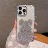 Glitter sequined butterfly transparent Epoxy mobile phone case is suitable for Apple 17 women's Iphone16 light luxury 15 women's fashion