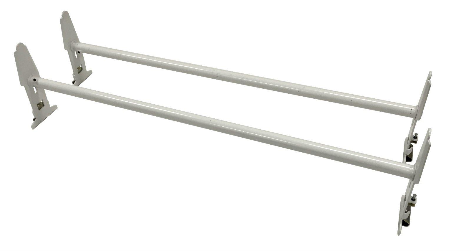 

MaxxHaul Gutter Mount Van Load Adjustable from 142 to x x Officially Imported from 70440 Rack, White, Capacity 227kg, 196cm, 143.5 19.7 10.2cm, белый