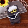 Kawaii Gd Zoa Plush Doll Kpop Gd Stuffed Doll Keychain Creative Cartoon Gray Cat Plush Keyring Bag Pendant Fans Gifts