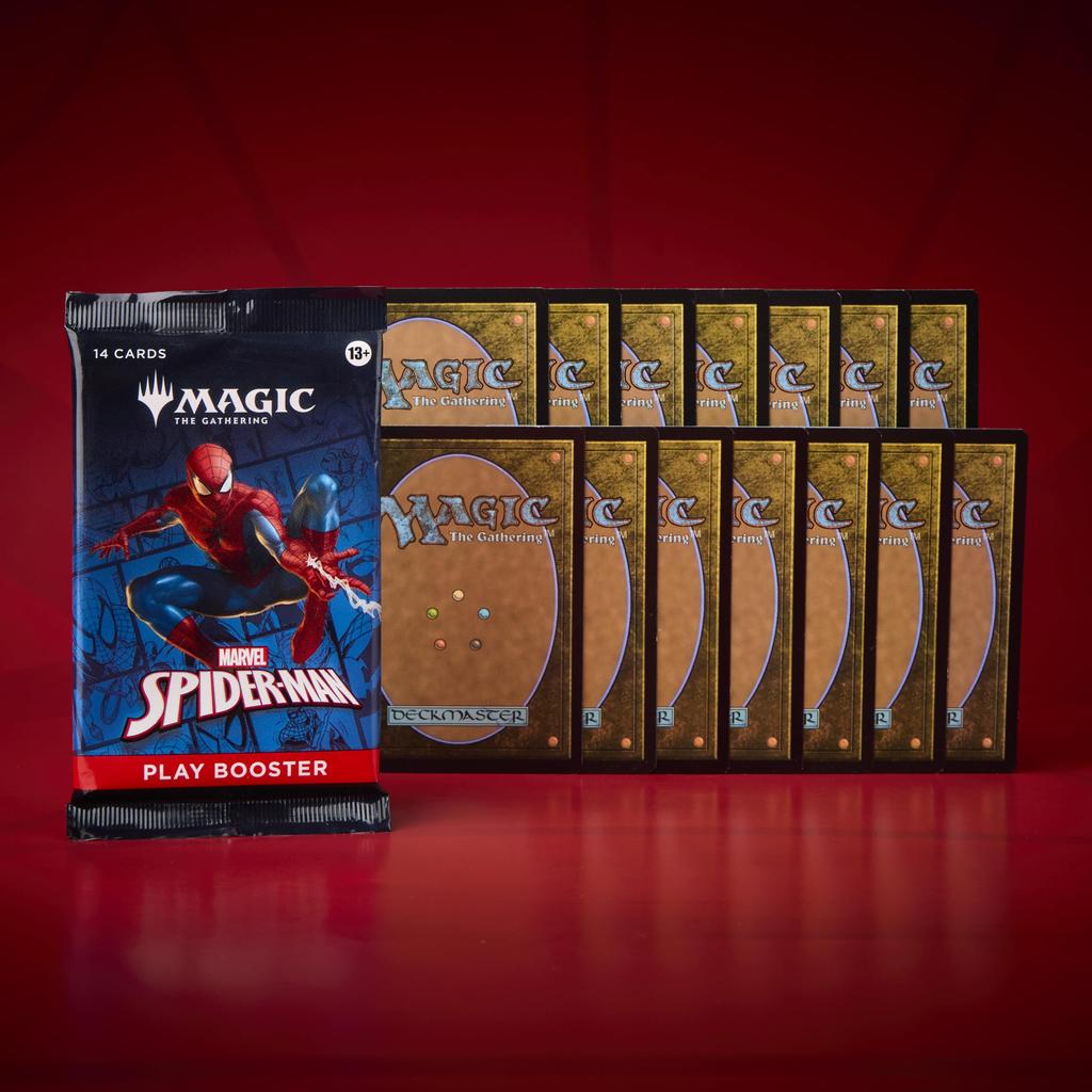 The Gathering Marvel Play Booster English Edition of 30 MTG Trading Card Wizards of the Coast SPM D45240000 Magic Spider-Man (Box Packs)