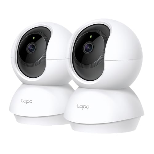 

TP-Link Tapo C200P2 Network Wi-Fi Pet Camera, 1080p Full HD Indoor Camera with Night Vision, Two-Way Voice Control, Motion Detection, Smartphone Notif